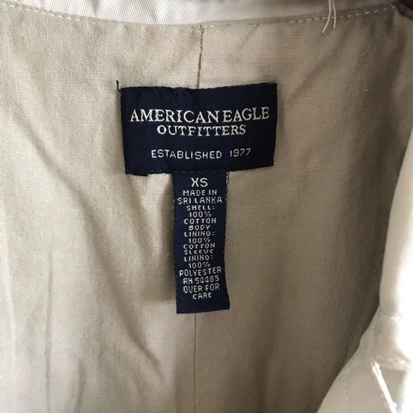 American Eagle Outfitters Trench Coat Khaki - Picture 4 of 5